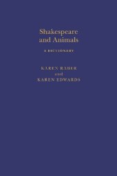 book Shakespeare and Animals: A Dictionary