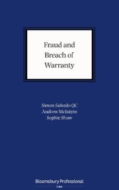 book Fraud and Breach of Warranty: Buyers’ Claims and Sellers’ Defences