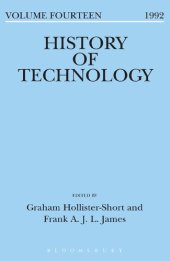 book History of Technology Volume 14: Volume 14, 1992