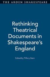 book Rethinking Theatrical Documents in Shakespeare’s England