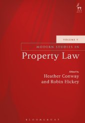 book Modern Studies in Property Law: Volume 9