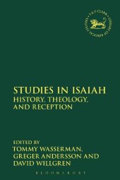 book Studies in Isaiah: History, Theology and Reception