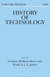 book History of Technology Volume 15: Volume 15, 1993