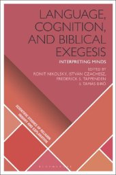 book Language, Cognition, and Biblical Exegesis: Interpreting Minds