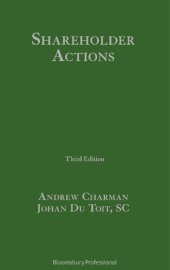 book Shareholder Actions: Third Edition