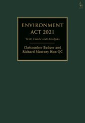 book Environment Act 2021: Text, Guide and Analysis