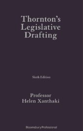 book Thornton's Legislative Drafting