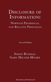 book Disclosure of Information: Norwich Pharmacal and Related Principles