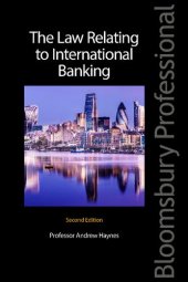 book The Law Relating to International Banking