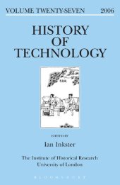 book History of Technology Volume 27: Volume 27, 2006