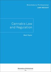 book Bloomsbury Professional Law Insight Cannabis Law and Regulation