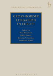 book Cross-Border Litigation in Europe