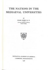 book The nations in the mediaeval universities.