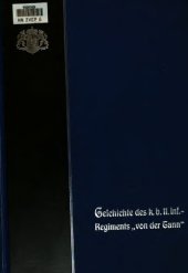 book Geschichte des K. B. 11. Infanterie-Regiments "von der Tann" 1805-1905