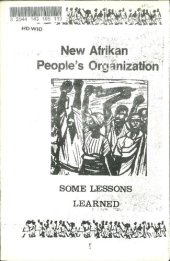 book New Afrikan People's Organization: Some Lessons Learned