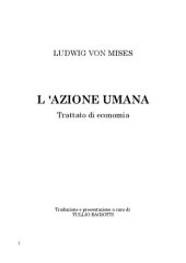 book L'azione umana. Trattato di economia