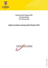 book Professional Pilot Program Procedures Manual - 2023 BAVF