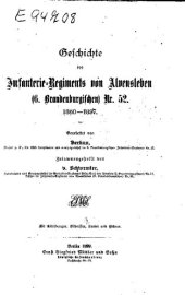 book Geschichte des Infanterie-Regiments von Alvensleben (6. Brandenburgischen) Nr. 52. 1860-1897