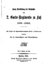 book Kurze Darstellung der Geschichte des 2. Garde-Regiments zu Fuß 1813-1883