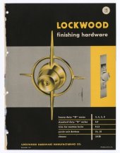 book Lockwood Finishing Hardware Catalog 19E