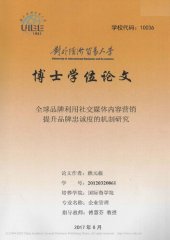 book 全球品牌利用社交媒体内容营销提升品牌忠诚度的机制研究