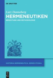 book Hermeneutiken: Bedeutung und Methodologie