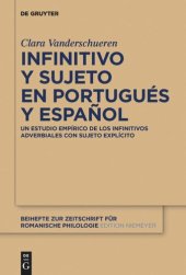 book Infinitivo y sujeto en portugués y español: Un estudio empírico de los infinitivos adverbiales con sujeto explícito