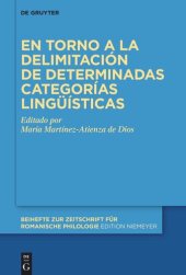 book En torno a la delimitación de determinadas categorías lingüísticas