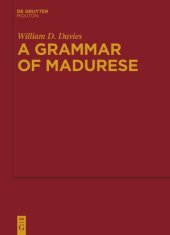 book A Grammar of Madurese
