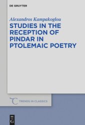 book Studies in the Reception of Pindar in Ptolemaic Poetry