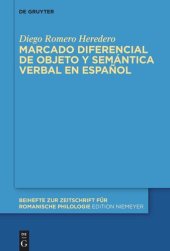 book Marcado diferencial de objeto y semántica verbal en español