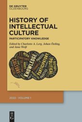 book History of Intellectual Culture 1/2022: Participatory Knowledge