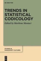 book Trends in Statistical Codicology