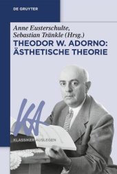 book Theodor W. Adorno: Ästhetische Theorie