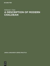 book A Description of Modern Chaldean