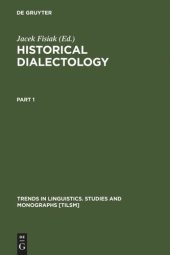 book Historical Dialectology: Regional and Social