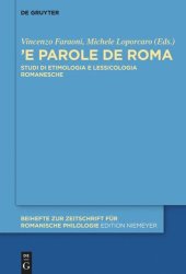 book «’E parole de Roma»: Studi di etimologia e lessicologia romanesche