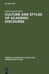 book Culture and Styles of Academic Discourse