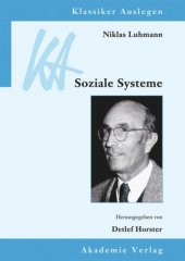 book Niklas Luhmann: Soziale Systeme