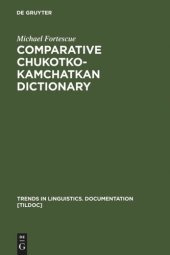 book Comparative Chukotko-Kamchatkan Dictionary