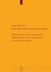 book Der Traktat "Vom Mysterium der Buchstaben": Kritischer Text mit Einführung, Übersetzung und Anmerkungen