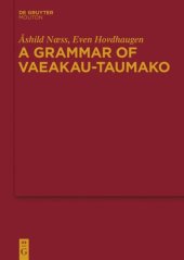 book A Grammar of Vaeakau-Taumako