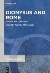 book Dionysus and Rome: Religion and Literature