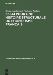 book Essai pour une histoire structurale du phonétisme français