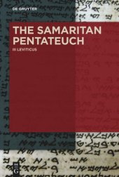 book The Samaritan Pentateuch: Volume III Leviticus