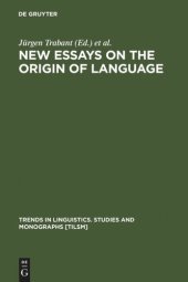 book New Essays on the Origin of Language