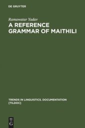 book A Reference Grammar of Maithili