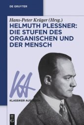 book Helmuth Plessner: Die Stufen des Organischen und der Mensch