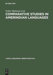 book Comparative Studies in Amerindian Languages