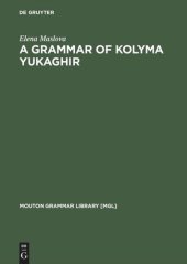 book A Grammar of Kolyma Yukaghir